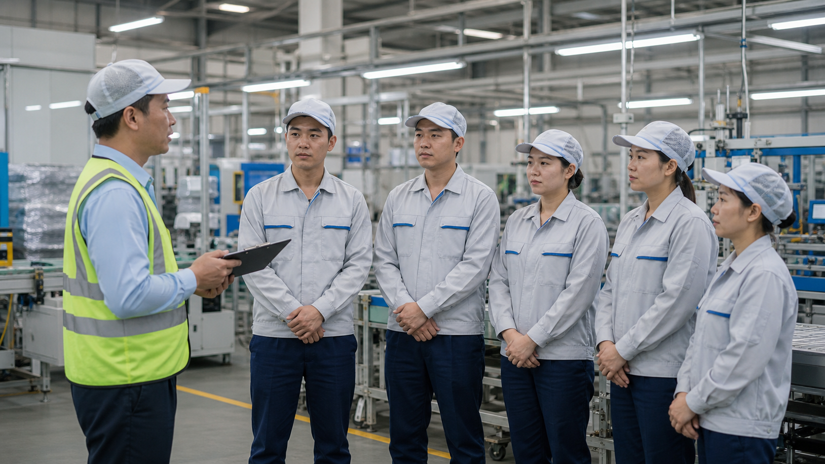 Quản lý đội lao động tại ca sản xuất