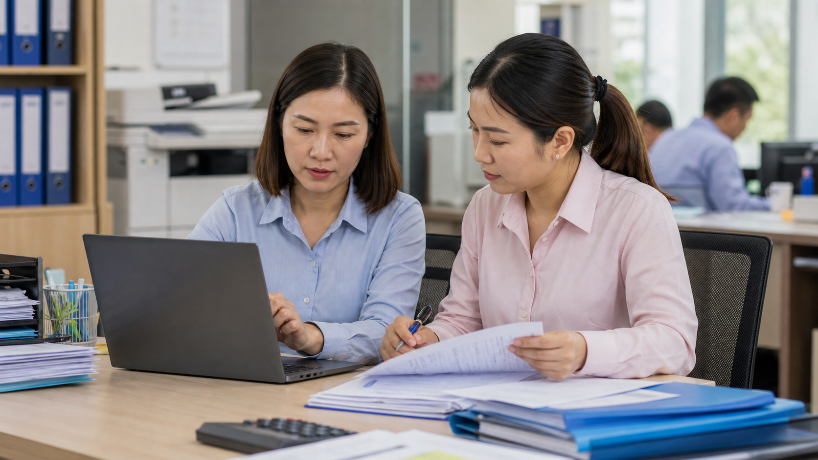 Kiểm tra hồ sơ lao động trong quy trình cung ứng